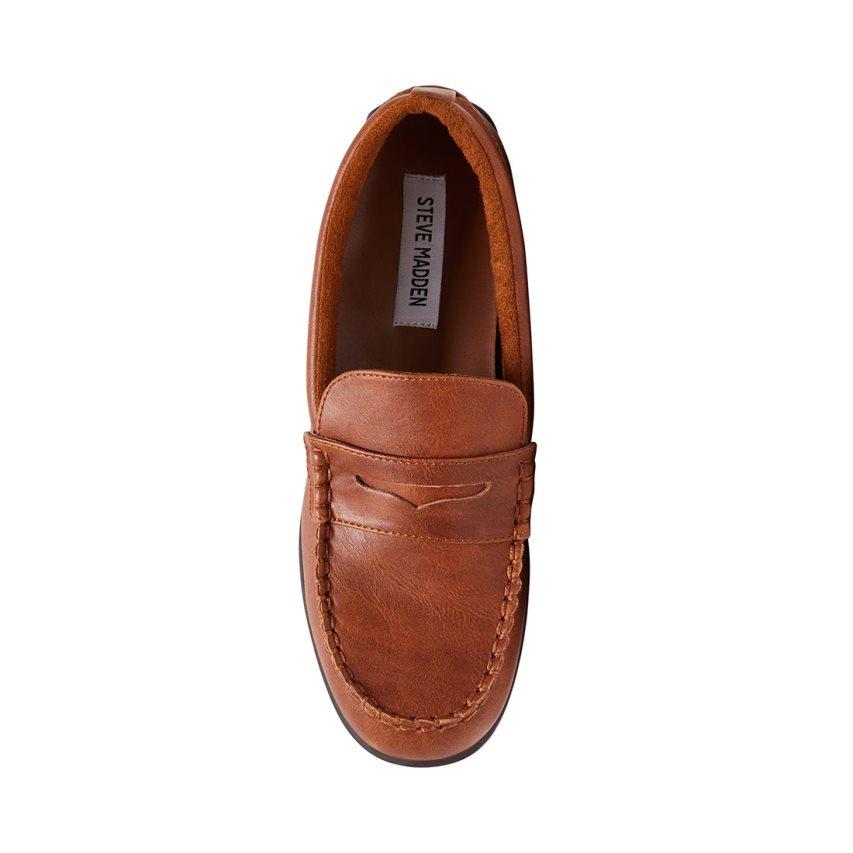 Loafers Steve Madden Bjared Natural Niños Marrones | ES MK902E